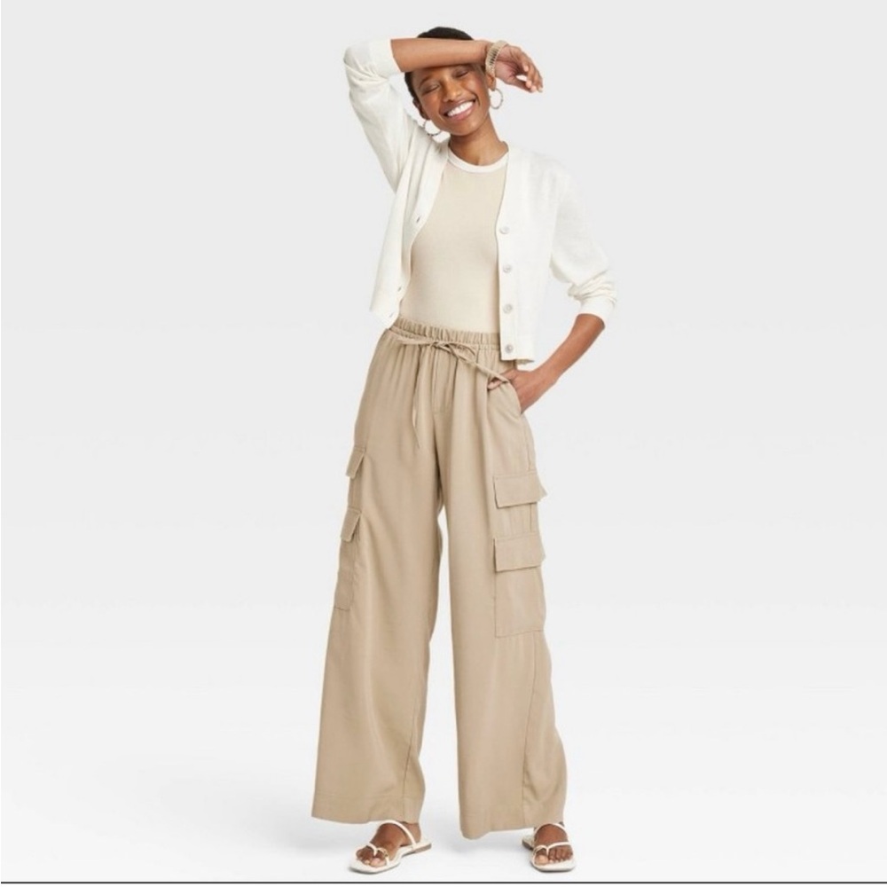 A New Day High Waist Wide Leg Cargo Pant